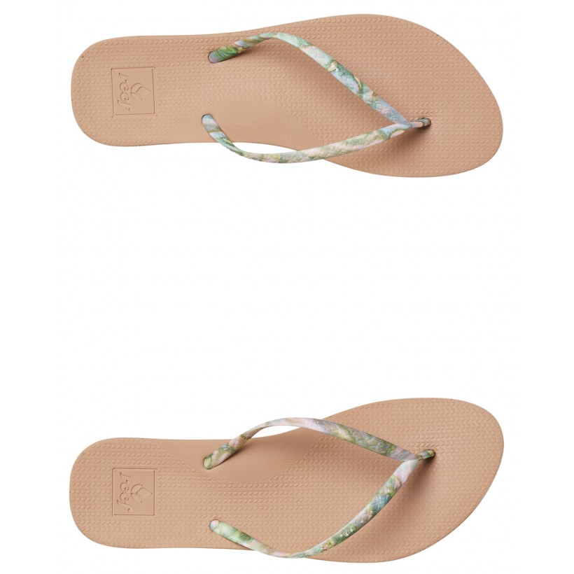 Womens Reef Escape Lux Nature Thong Abalone By REEF