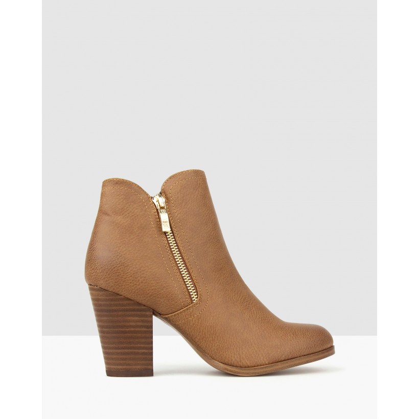 Ace Ankle Boots Cognac by Betts