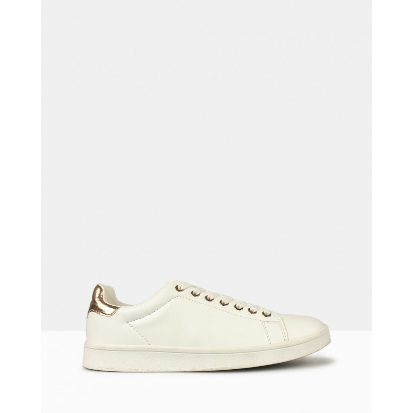 Mynx Lace-Up Sneakers White by Betts