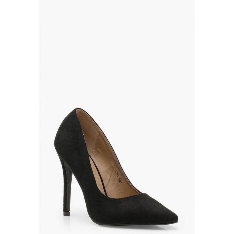 Stiletto Court Shoes in Black