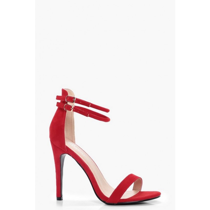 Double Ankle Band 2 Part Heels in Tomato