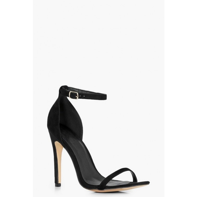 Olivia Two Part Sandals in Black