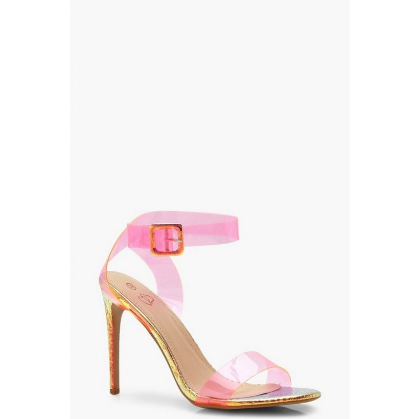 Holographic Clear Strap 2 Parts in Pink