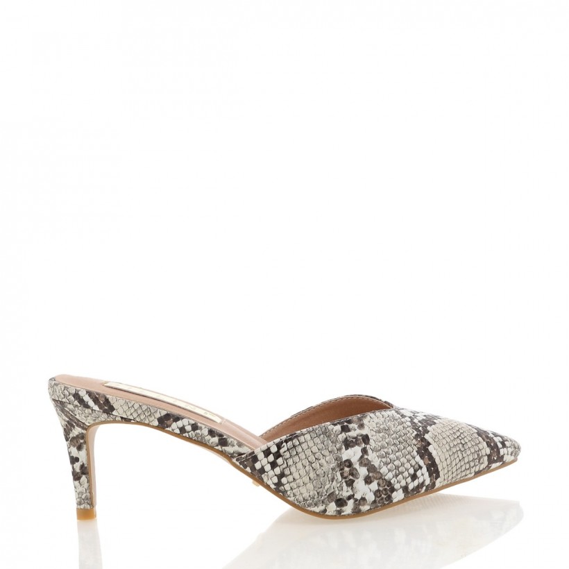 Bellagio Cream Snake by Billini Shoes