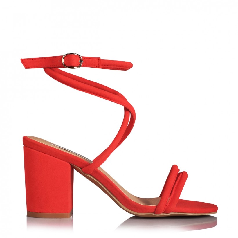 Calvi Red Suede by Billini Shoes