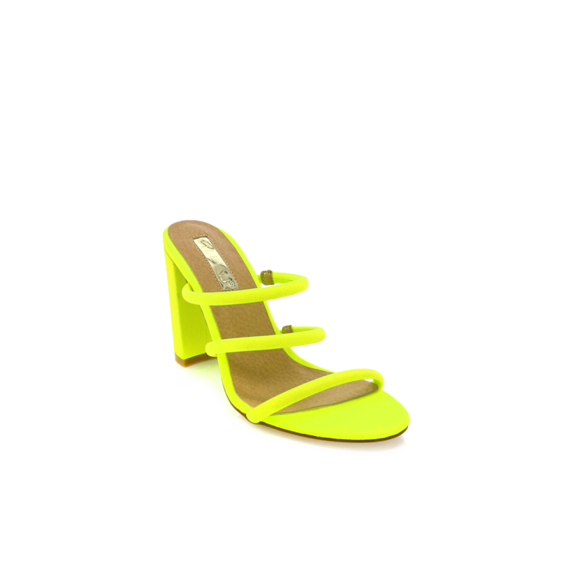 Elida - Neon Yellow Lycra by Billini Shoes