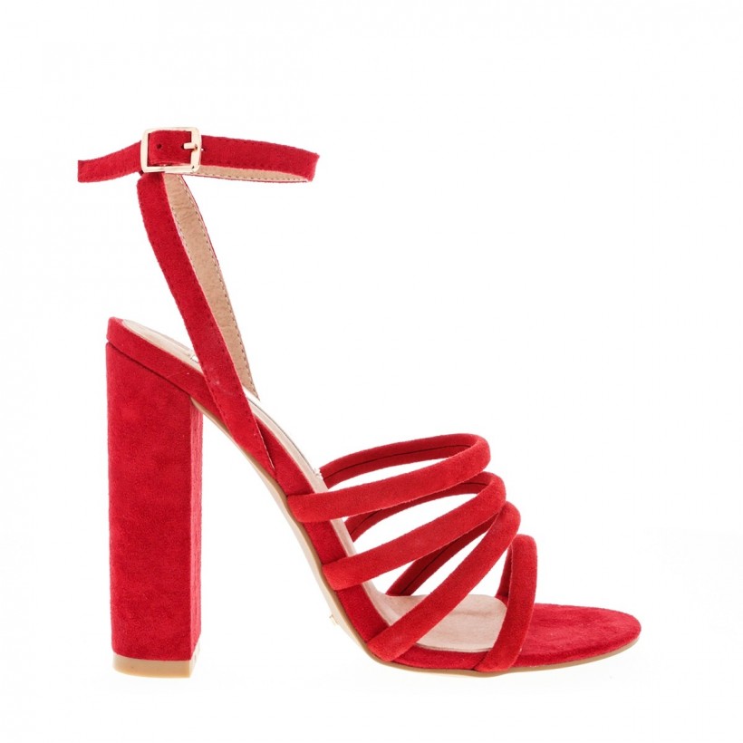 Frida Red Suede by Billini Shoes