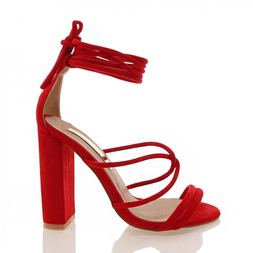 Laela Red Suede by Billini Shoes