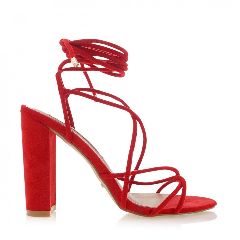 Lula Red Suede by Billini Shoes