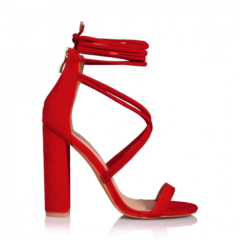 Lyra Red Suede by Billini Shoes