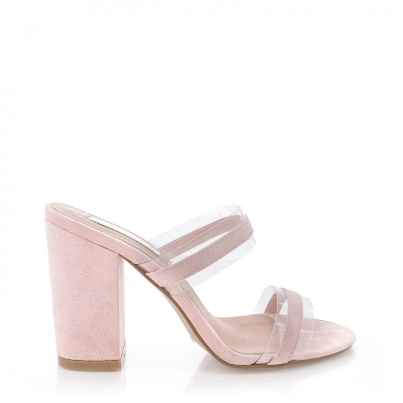 Natalie Baby Pink Suede by Billini Shoes