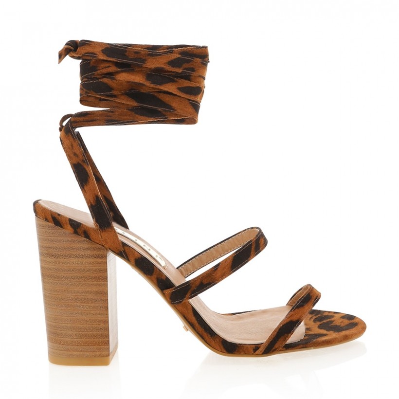 Neila Leopard/Natural by Billini Shoes