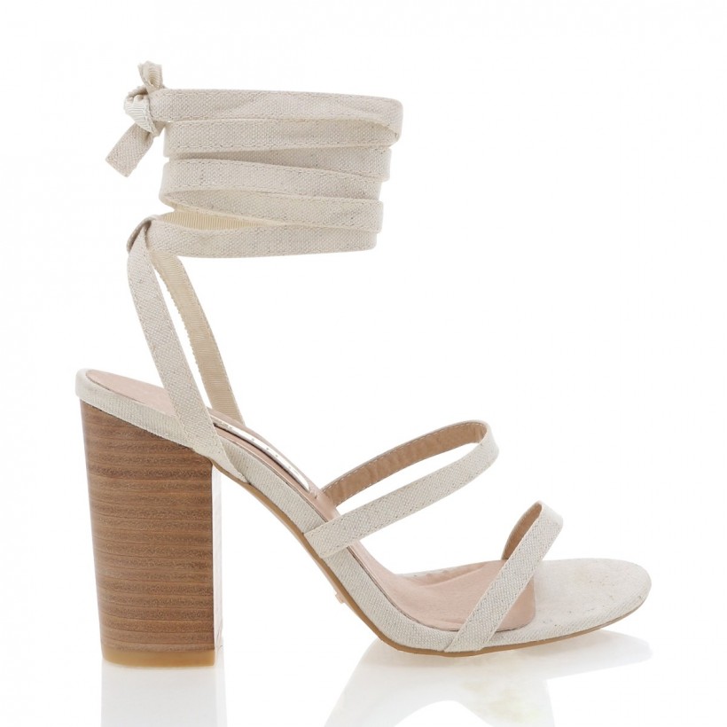 Neila Natural Linen/Natural by Billini Shoes