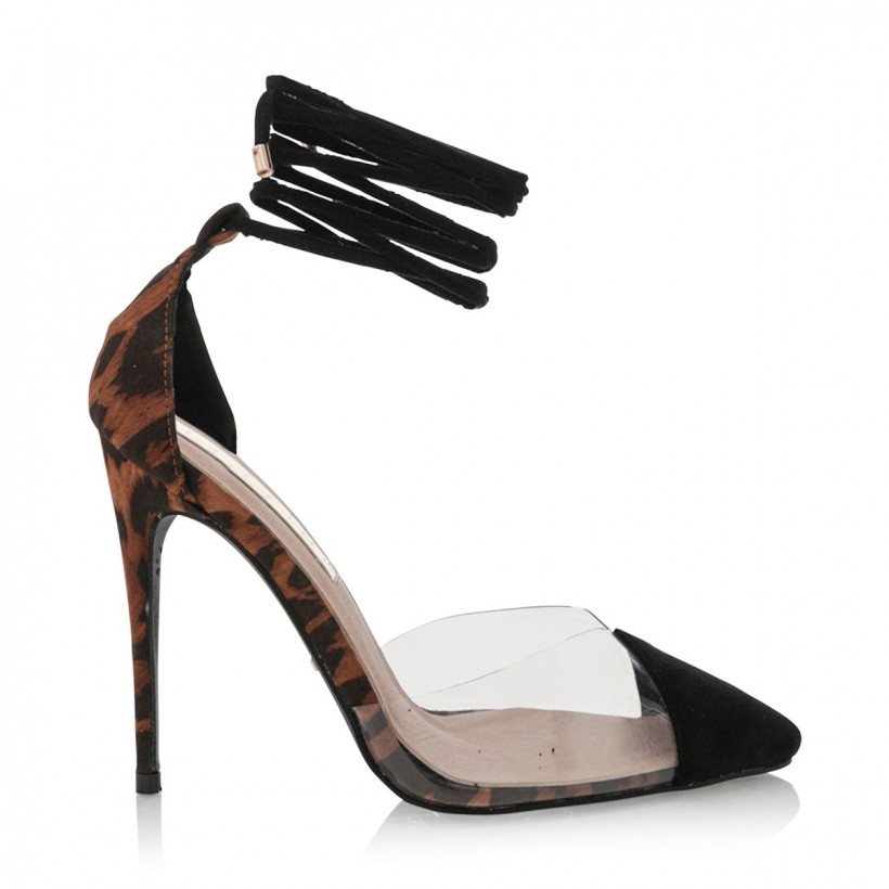 Raquel Black/Leopard by Billini Shoes