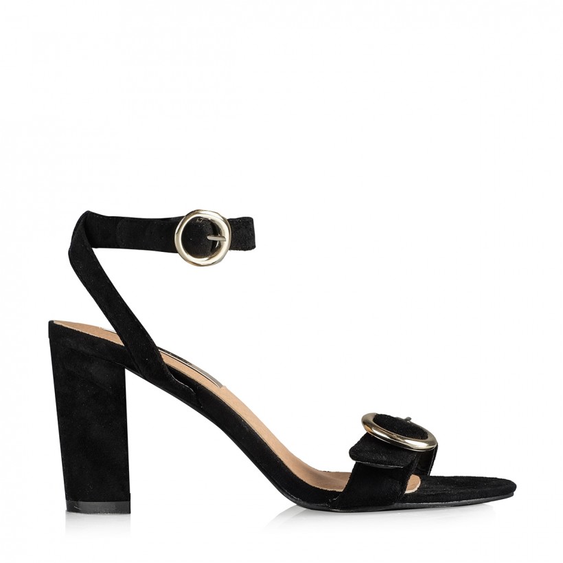 Romina Black Suede by Billini Shoes