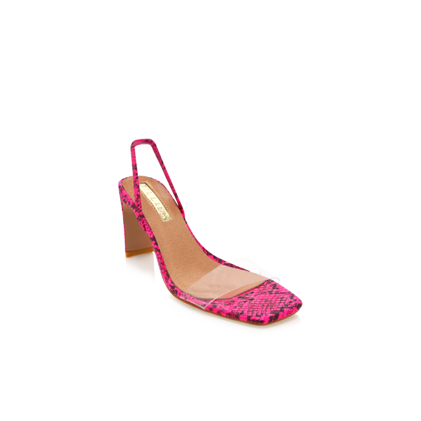 Sirela - Neon Pink Snake by Billini Shoes