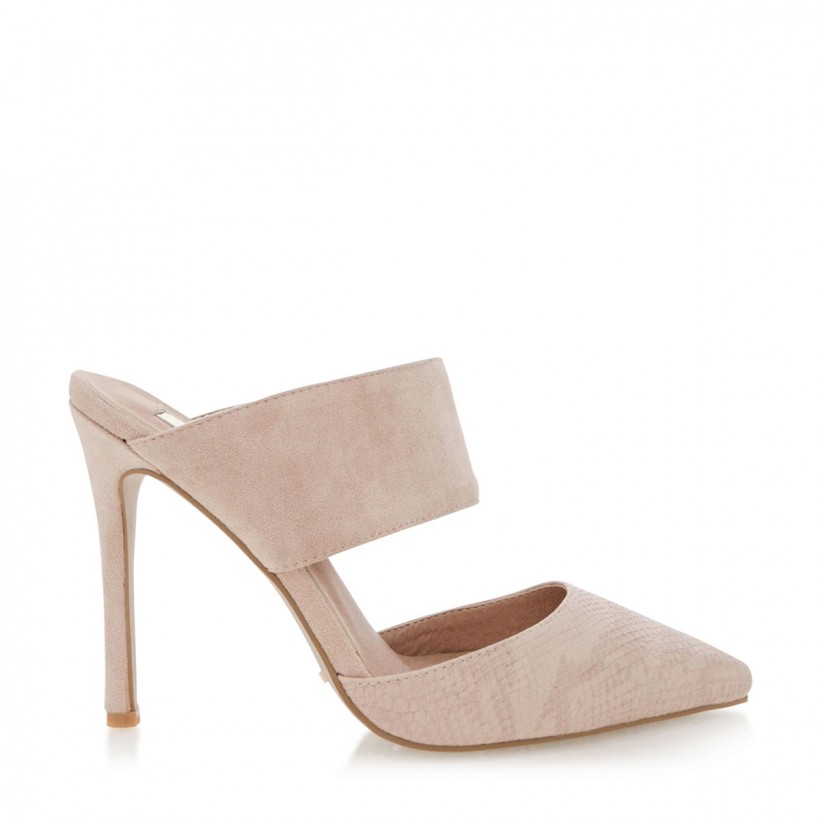 Tulin Blush/Nude Snake by Billini Shoes