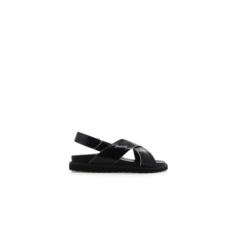 Zena - Black Crinkle Patent by Billini Shoes