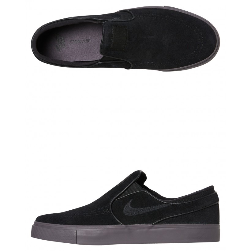 Sb Zoom Stefan Janoski Slip On Shoe Black Black By NIKE