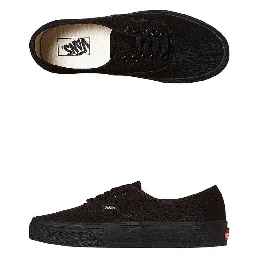 Mens Authentic Shoe Black Black By VANS