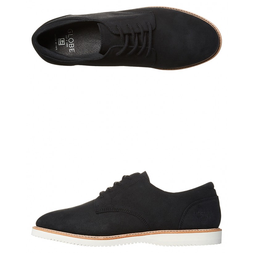 Wolf Leather Shoe Black By GLOBE