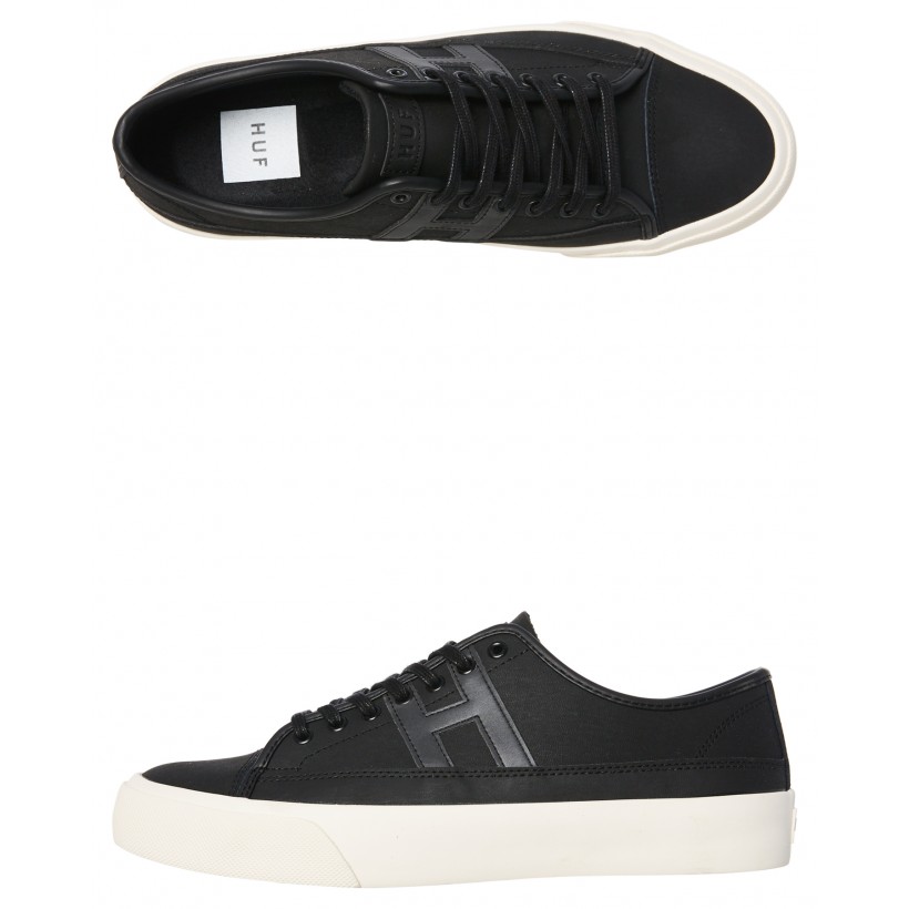 Hupper 2 Lo Leather Shoe Black By HUF