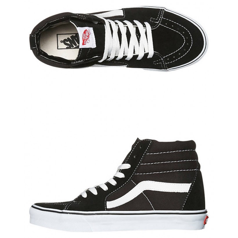 Mens Sk8 Hi Shoe Black By VANS