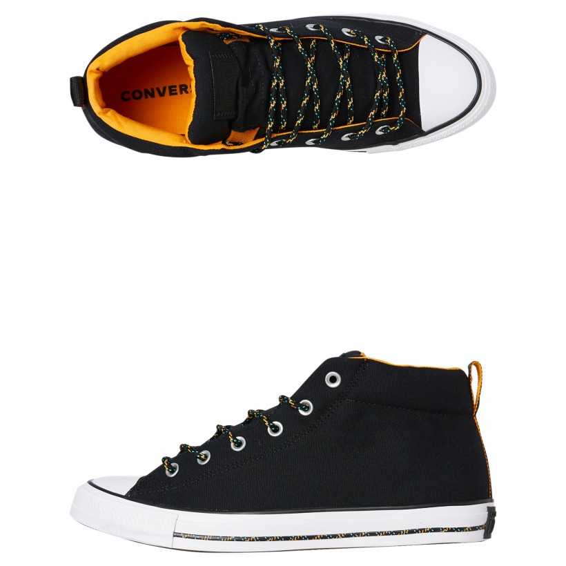 Chuck Taylor All Star Street Mid Shoe Black White By CONVERSE