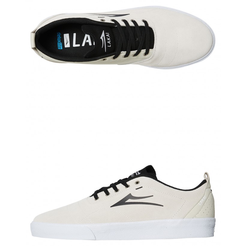 Bristol Suede Shoe Black White By LAKAI