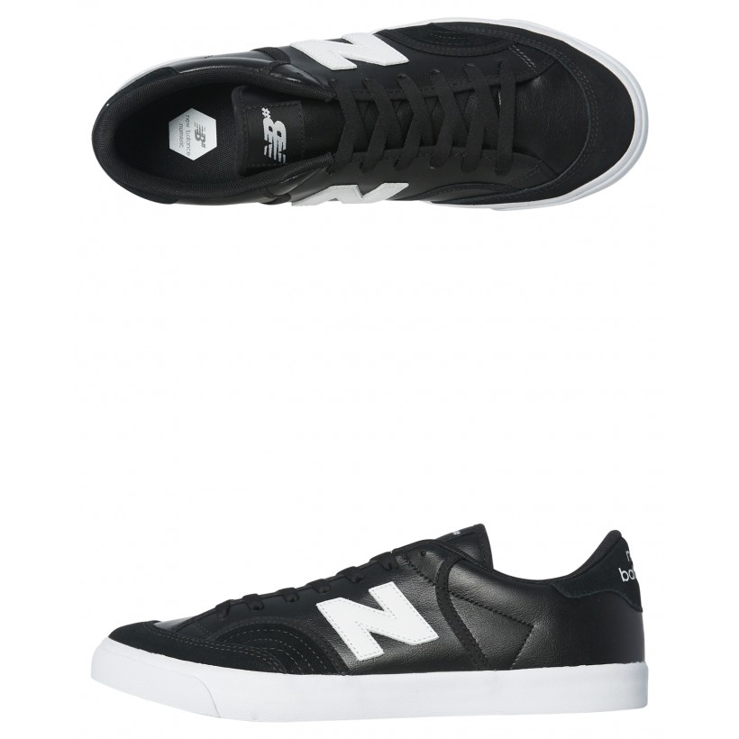 212 Suede Leather Shoe Black White By NEW BALANCE