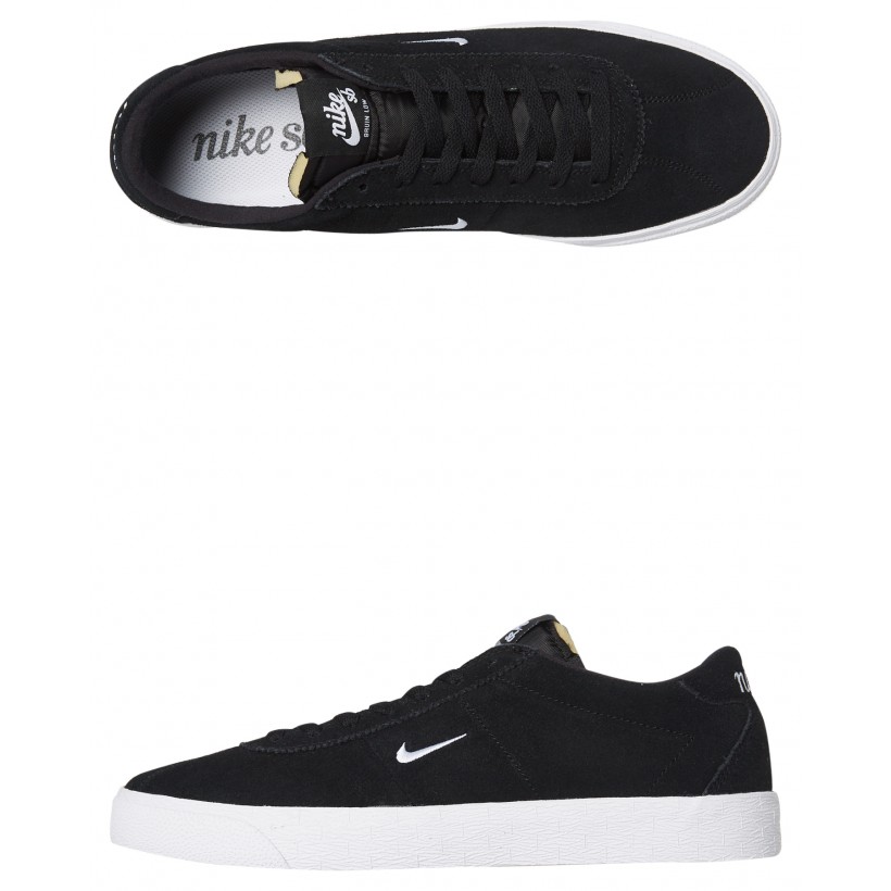 Sb Zoom Bruin Ultra Suede Light Shoe Black White
