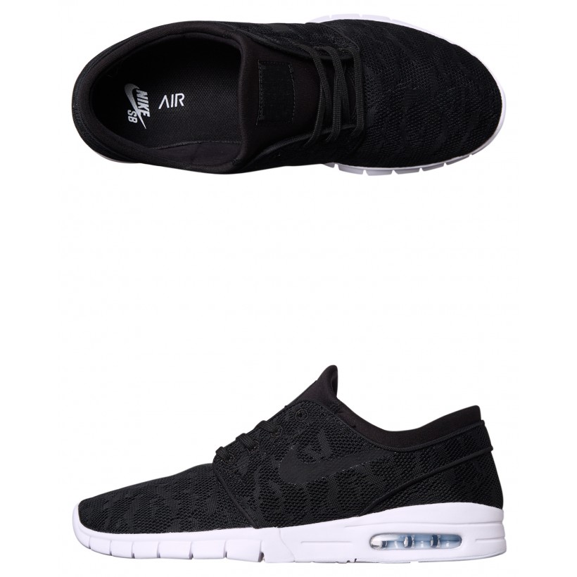 Mens Sb Stefan Janoski Max Shoe Black White By NIKE