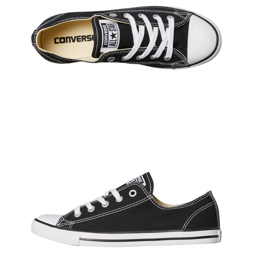 Chuck Taylor Womens All Star Dainty Lo Shoe Black By CONVERSE