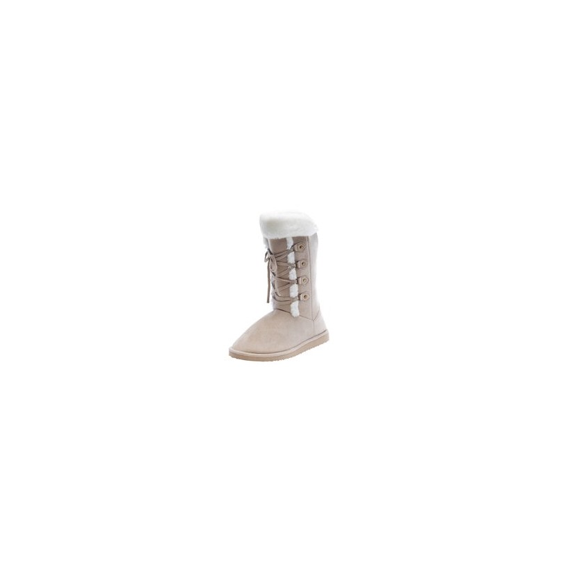 Anton Ugg Boots in Beige (W/White) by Mooloola
