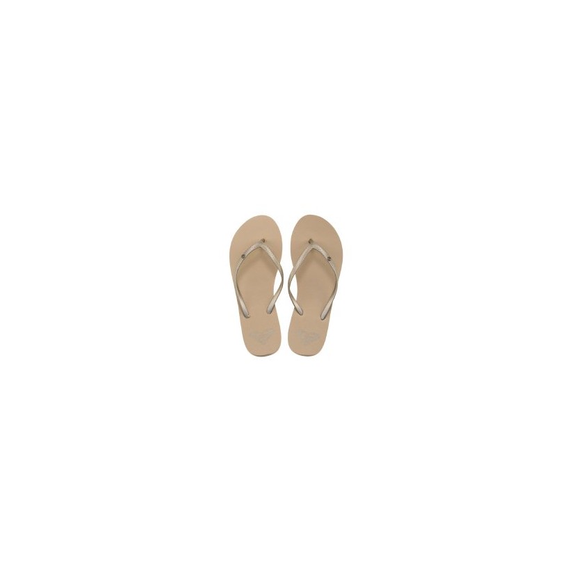 Bermuda Thongs in Gold Cream by Roxy