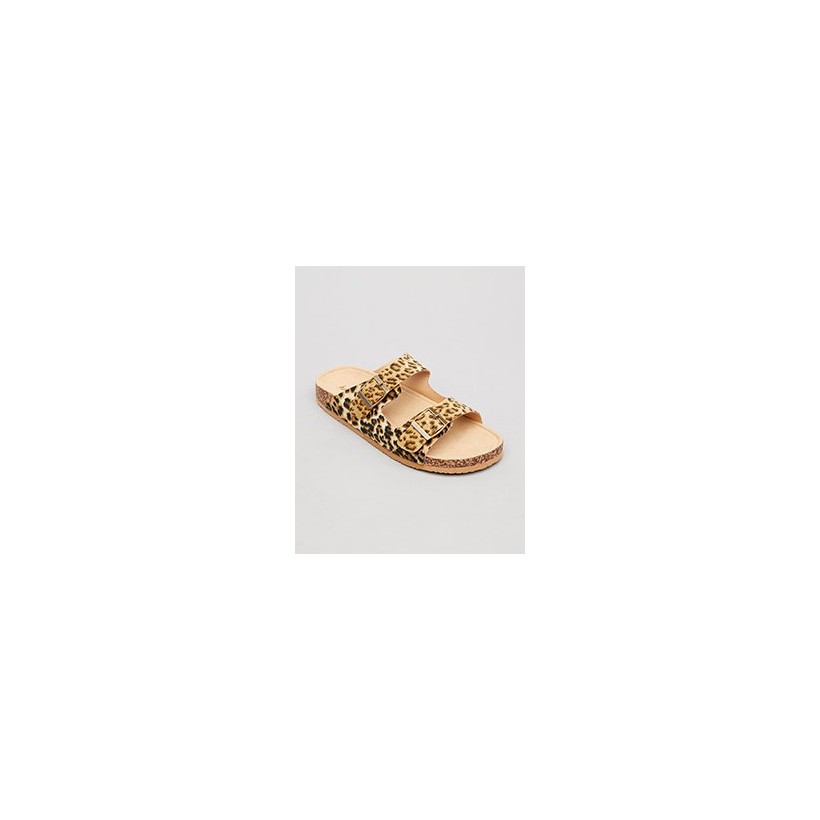 Cortina Slide Sandals in Biscuit by Ava And Ever