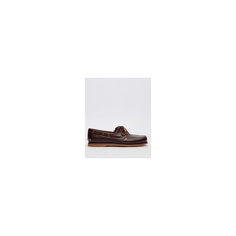 2 Eye Boat Shoes in Medium Brown Full-Grain by Timberland