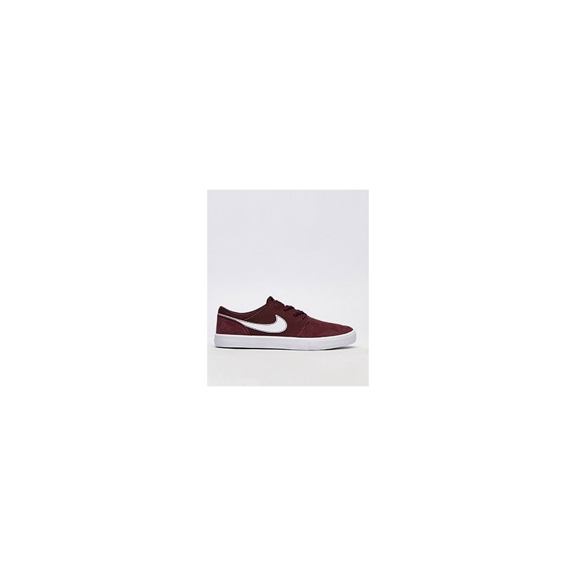 Portmore 2 Shoes in Burgundy Crushwhite-White by Nike