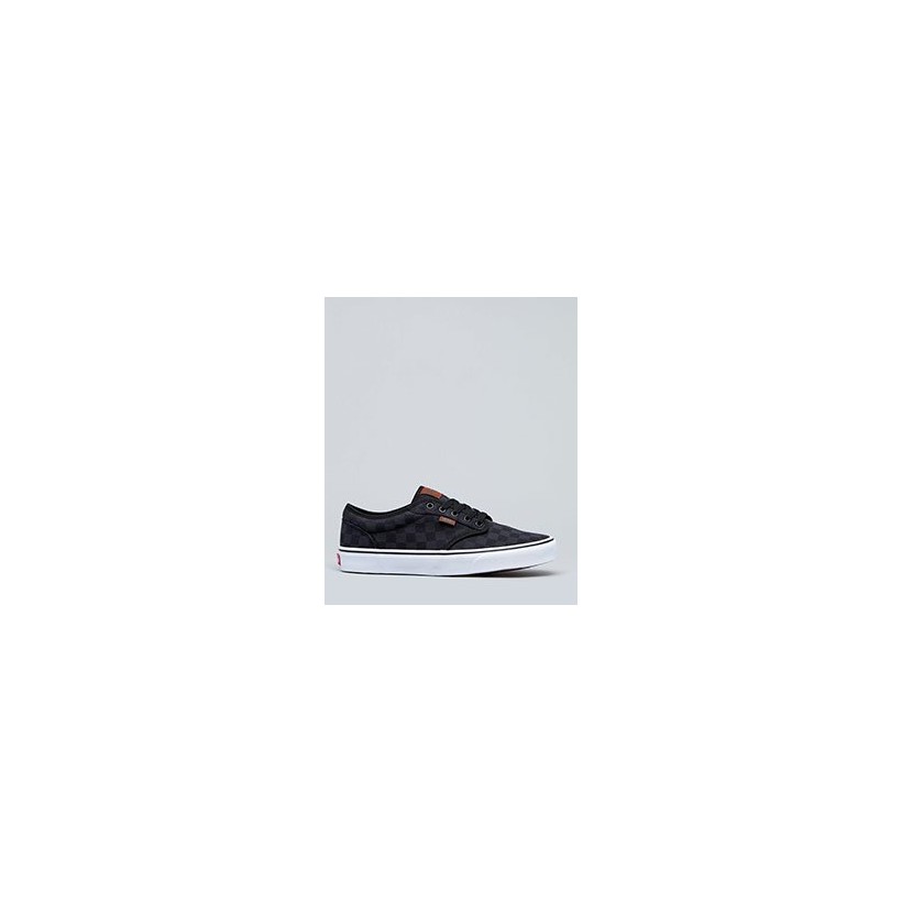 Atwood Shoes in (Check Jacquard) Black/Wh by Vans