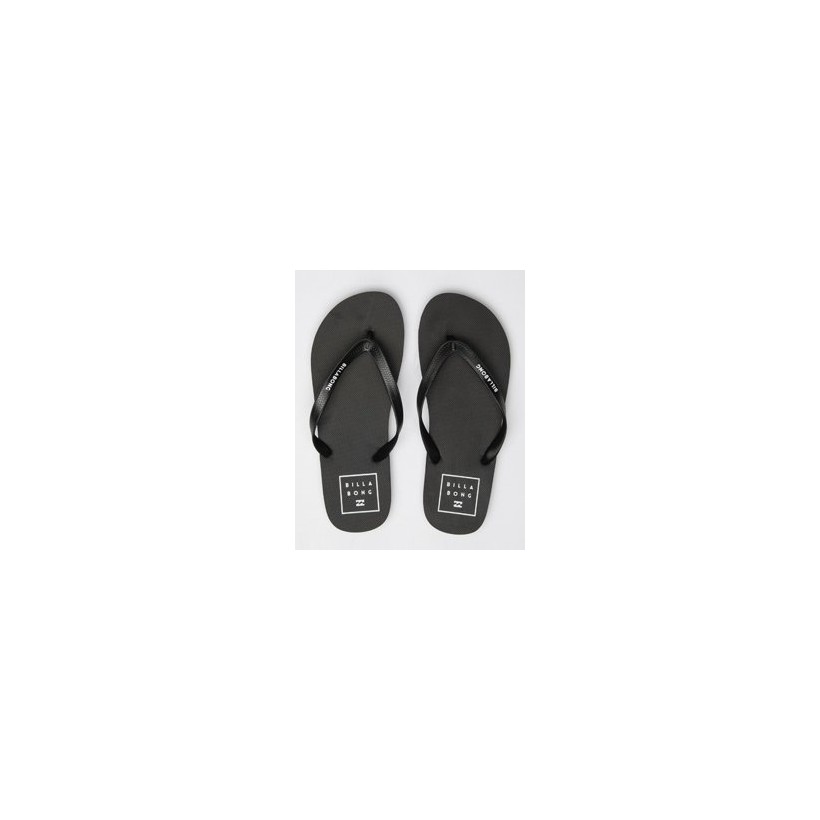 Stacked Thongs in Black by Billabong