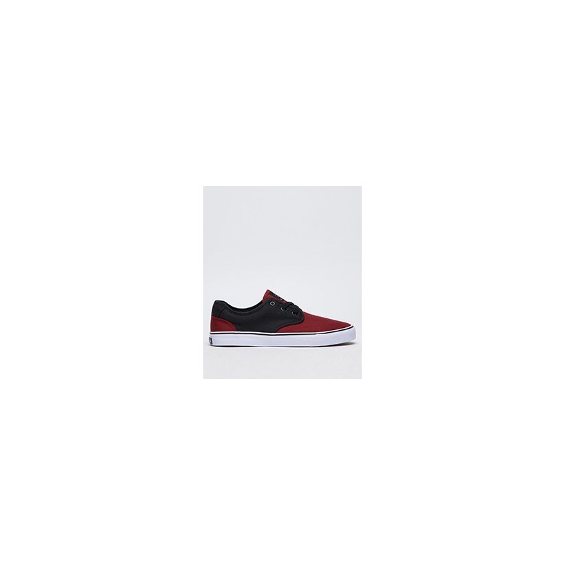 Geomet 2 Tone Shoes in Black/Port by Lucid