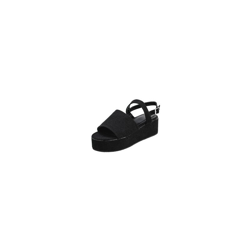 Debbie Flatform Shoes in Black by Ava And Ever