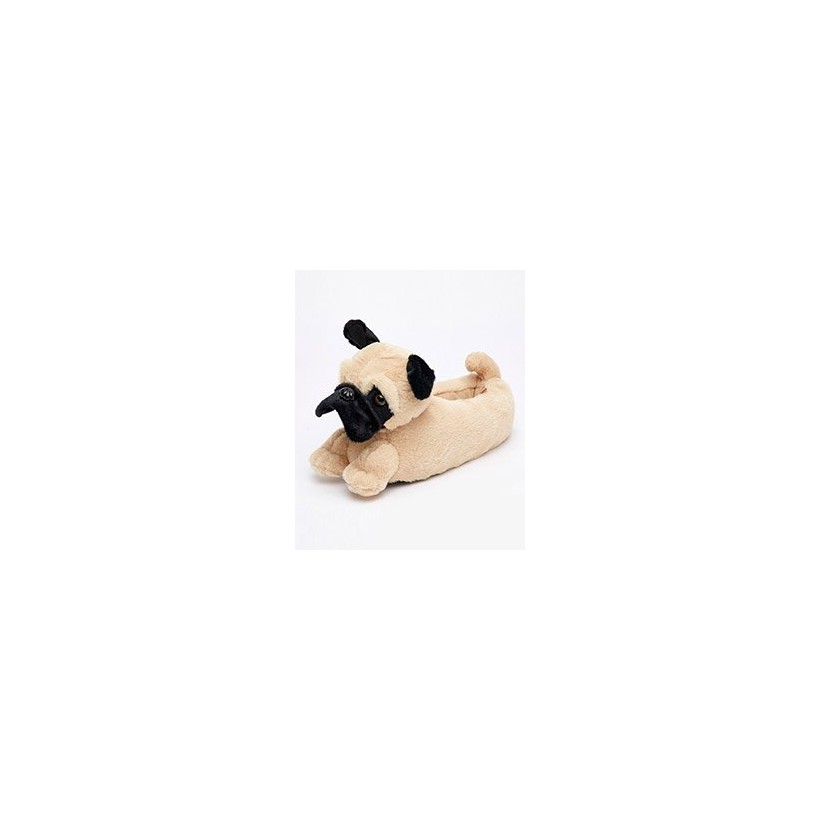 Pug Slippers in "Brown"  by GET IT NOW