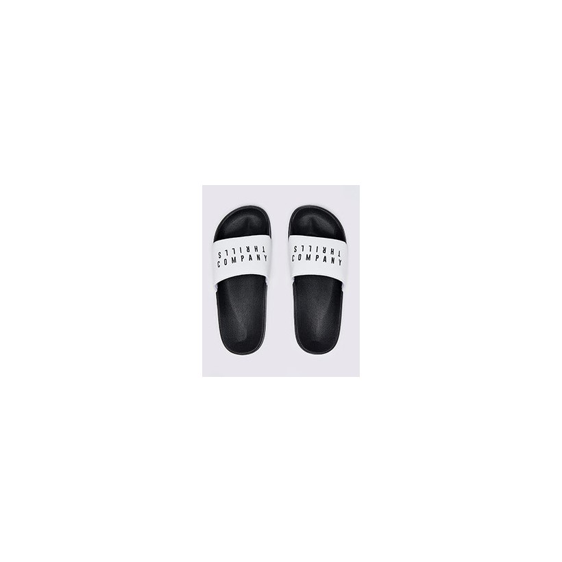 Womens Co Slide Sandals in White by Thrills
