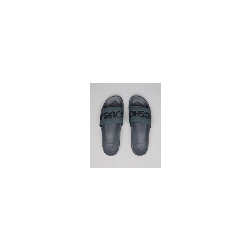 DC Slides in Grey/Black by DC Shoes