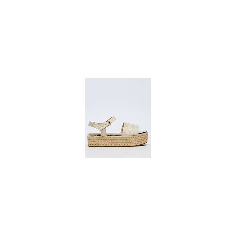 Santa Monica Flatform Shoes in Sand by Mooloola