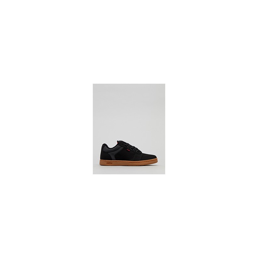 Barge XL Lo-Cut Shoes in "Black/Gum"  by Etnies