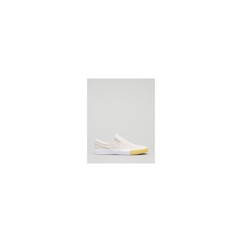 Janoski Slip-On Shoes in White/White-Vast Grey-Gum by Nike