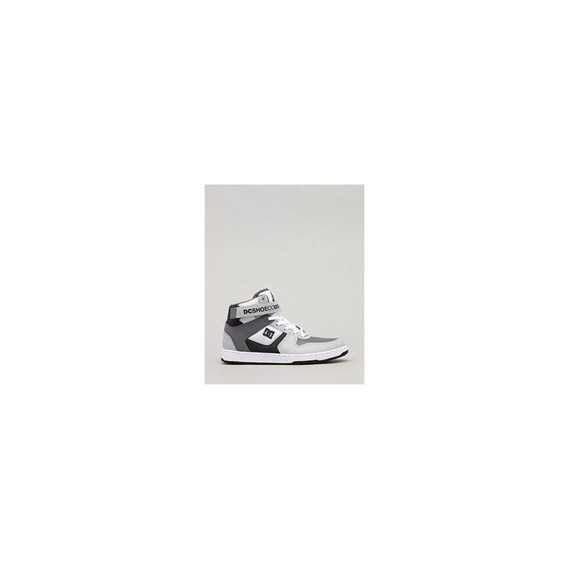 Pensford Hi-Top Shoes in White/Grey/Black by DC Shoes
