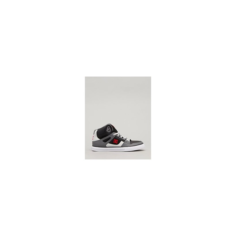 Pure High-top WC Shoes in Black/Grey/Red by DC Shoes
